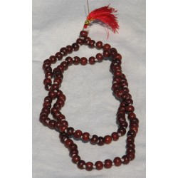 Rosewood Japa Mala, 28 Inches; (Small Round Beads)