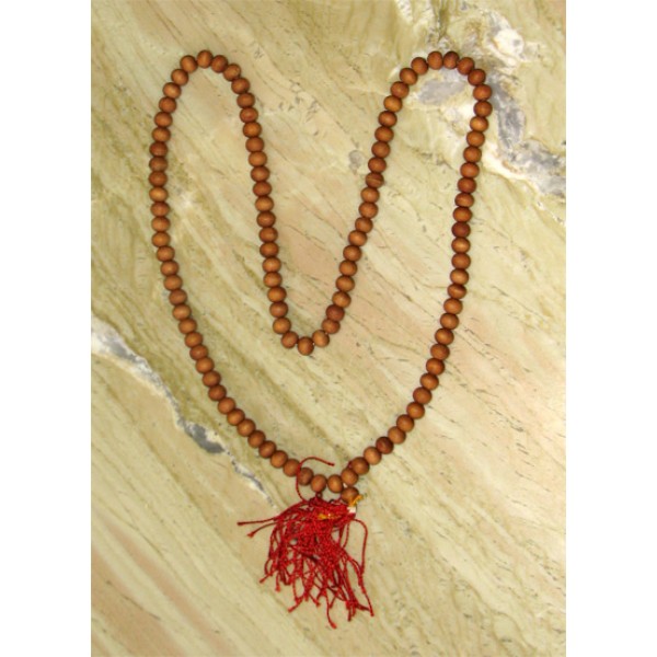 Sandalwood Mala (Chandan), 25 Inches; Superfine Quality
