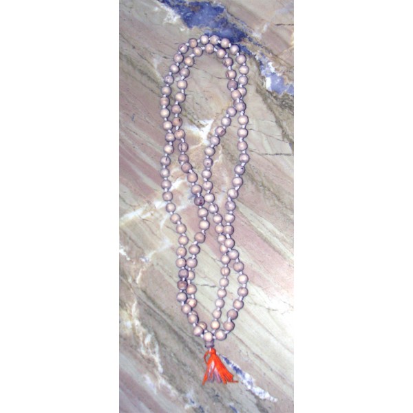 Tulasi Japa Mala, 54 Inches; Superfine Quality (Round Beads)